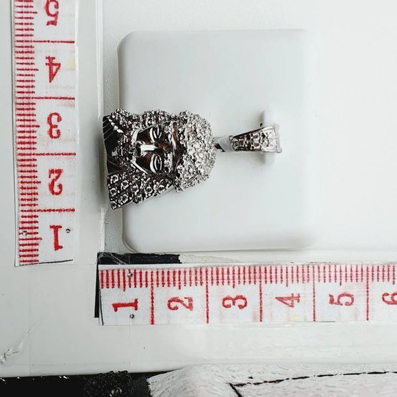 925 Sterling Silver Plated CZ Pendant, INUS1BR069 - Picture 9 of 9